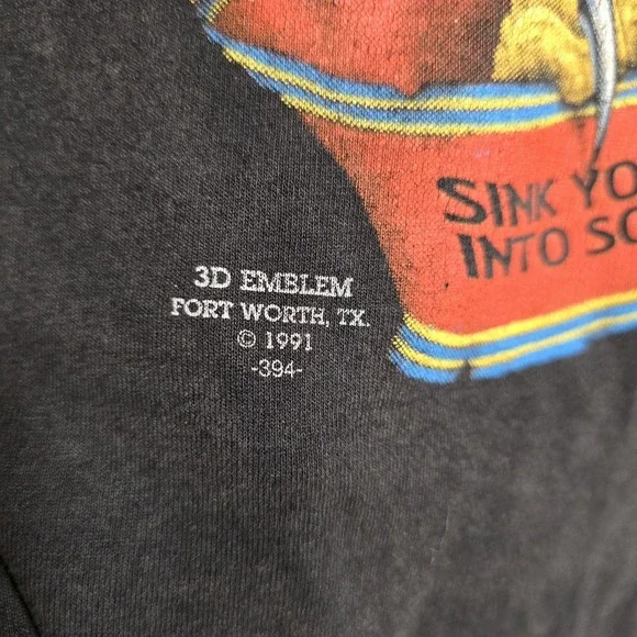 Vintage Harley-Davidson 3D Emblem Eagle T-Shirt XL 1991 Single Stich Tank Tops